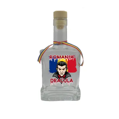 Dracula romania, sticla cu mesaj plata, 250 ml, model divgs179 25